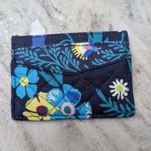 Vera Bradley Teal and Brown Card Holder